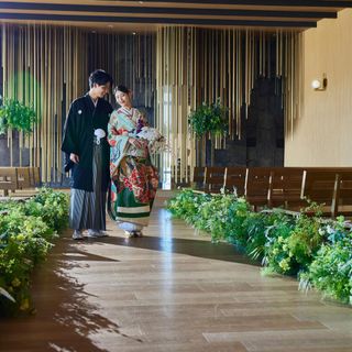 神前式後のお披露目パーティとしても人気！貸切ホテルだから叶う贅沢な過ごし方