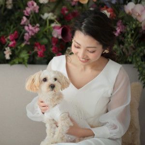 愛犬と叶うペットウェディング！リングドックの演出も可能！|LAZOR GARDEN KUMAMOTOの写真(36065474)