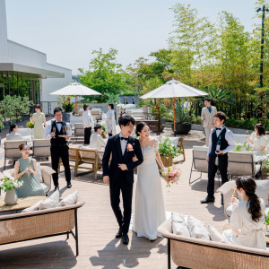 会場だけでなく併設するプライベートガーデンまで貸切に|ラソールガーデン熊本（LAZOR GARDEN KUMAMOTO）の写真(50229061)