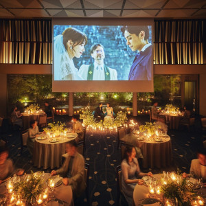 大きなスクリーンでの映像演出で会場が盛り上がります|OITA MONOLITH（大分モノリス）の写真(55455487)