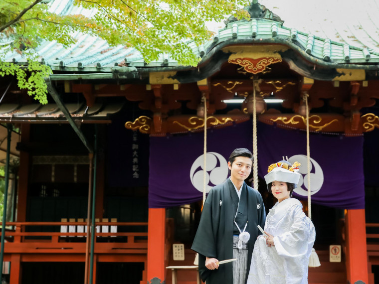 緑豊かな広い境内で存分に写真撮影を！