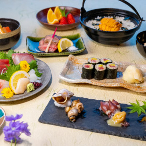 季節の食材を使用した懐石料理 食材のリクエストも承ります|～明治二年創業～　丹徳庭園ウエディングの写真(56883731)