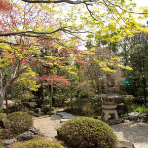 【200坪の枯山水の日本庭園】回遊式の日本庭園となっており、散策ができます。|～明治二年創業～　丹徳庭園ウエディングの写真(12349903)