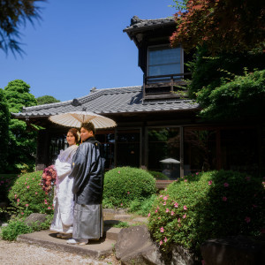 四季折々の表情を見せ、そのどの季節にも趣を感じらる日本庭園。|～明治二年創業～　丹徳庭園ウエディングの写真(42965768)