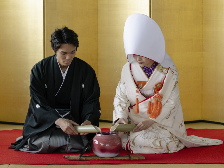 日本の伝統茶道と琴の優美な音色の融合 オリジナル茶婚式
