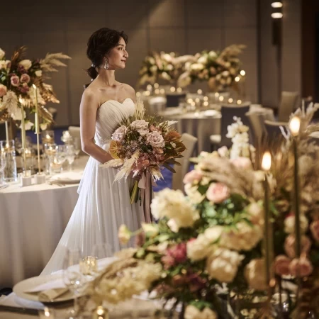 どのコーディネートも映える会場