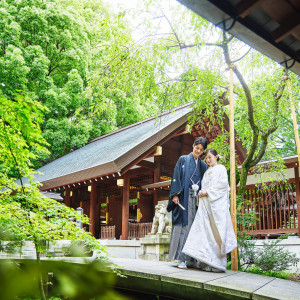 挙式の前後にフォトスポット「よりそひ橋」で一生の思い出を残して|乃木神社・乃木會館の写真(35854908)