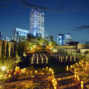 キャンドルを灯して東京の夜景を眺めながらナイトウエディング|ルクリアモーレ六本木の写真(35495299)