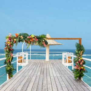 【エンジェル ピア ウエディング】海の上で行う唯一無二の挙式［Angel Pier Wedding］|フサキビーチリゾート ホテル＆ヴィラズ（クチュールナオコ ウエディング）の写真(14079278)