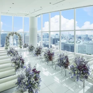 レストランでありながら地上215mの絶景の本格チャペルで挙式が可能|Fish Bank TOKYO（フィッシュバンクトーキョー）の写真(35983664)