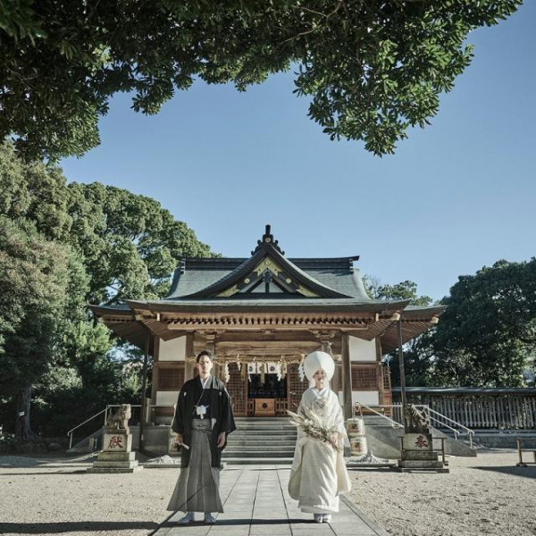 提携の高宮八幡宮神社での神前式や館内チャペルでの和装人前式もご案内可能。