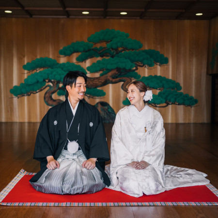 能楽殿でお写真を