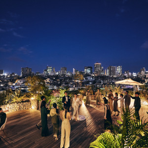 表参道の夜景を一望できるナイトウエディングも人気|Central Terrace TOKYO（セントラル テラス トーキョー）の写真(41001957)