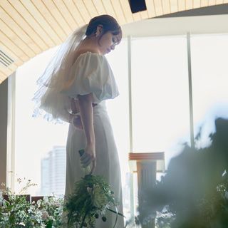 先着2組【ドレス試着＆AM贅沢試食】光×緑×木の温もり溢れる貸切会場