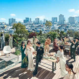 東京1位【国産牛×帆立試食】表参道一望テラス×人気の演出体験