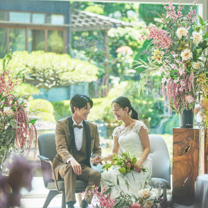 豊かな自然が花嫁のナチュラルな魅力を引き出すパーティ会場|葵庭園の写真(55411819)