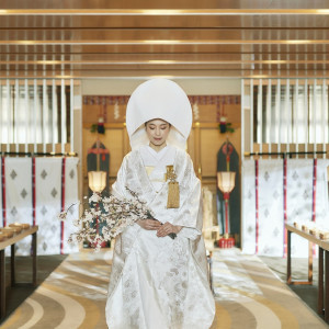 ホテル内神殿［春日］神官・巫女・雅楽奏者と共に神前式ならではのご家族ご親族様との神聖な式を（40名様まで）|ANAインターコンチネンタルホテル東京の写真(29958119)