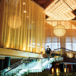 高さ12mの開放的なロビー|ANAインターコンチネンタルホテル東京の写真(36715035)