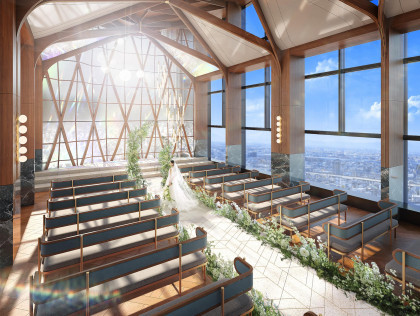 幸せな人生のストーリーを
紡いでゆくウェディング
「おめでとうが巡る場所」