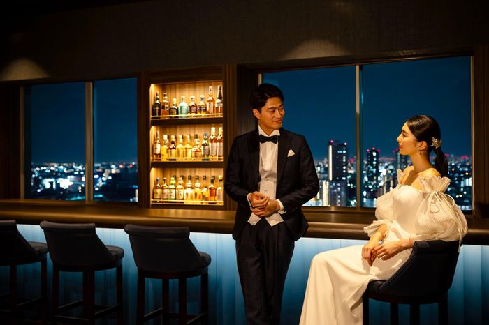 ふたりで味わう婚礼ディナーと美景