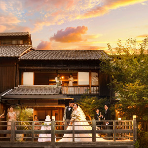 【1棟貸切*別邸木屋】ご家族・少人数Wに。6名様~貸切OK。築150年の京町屋を1棟貸切り、会員制料亭<木屋>の美食でもてなす贅沢で特別なウェディング。|ザ オーク ガーデン/別邸 木屋の写真(24723852)