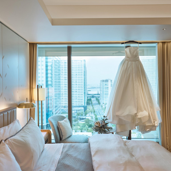 デラックスキング2泊3日プレゼント！花嫁のお支度は心からリラックスできる客室でゆったりとスタート