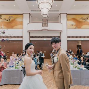 「真珠の間」開放的な披露宴会場|東京九段会館テラスの写真(55236162)