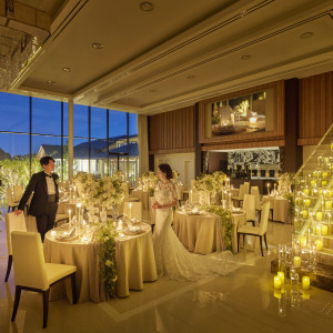 キャンドルを使って彩る会場|The 迎賓館 偕楽園 別邸の写真(33450291)