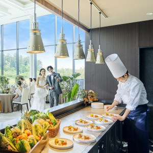 会場内にはオープンキッチンを完備|The 迎賓館 偕楽園 別邸の写真(55303959)