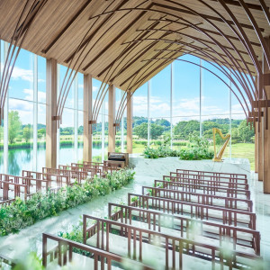 3面ガラス張りのチャペル|The 迎賓館 偕楽園 別邸の写真(55302918)