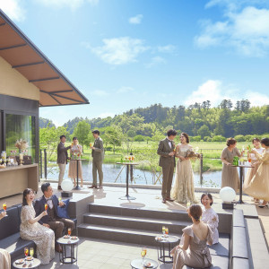 ゲストと共にウェルカムパーティー|The 迎賓館 偕楽園 別邸の写真(55303801)