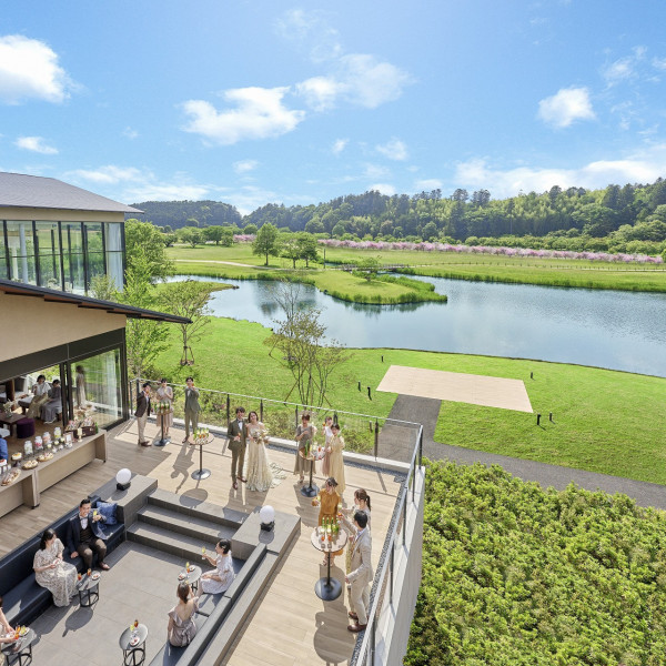 偕楽園公園内にある結婚式場