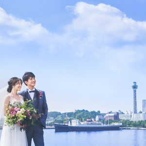 空×海×緑の自然に包まれる特別なステージ|MARINE TOWER WEDDING（マリンタワー ウエディング）の写真(23421324)