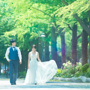 マリンタワー周辺には緑もたくさん|MARINE TOWER WEDDING（マリンタワー ウエディング）の写真(23421361)