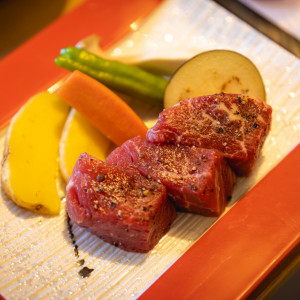 お席でお好みの焼き加減に|中津万象園の写真(27826151)