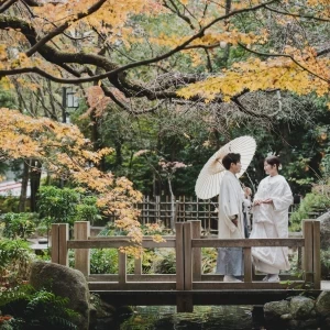 Watahanの庭園や、福岡市内の日本庭園にて撮影をご提案