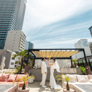 屋上テラスでまるで海外のようなセレモニーを|GRIGLIA Pagina（グリリアパージナ）の写真(56680561)