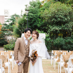 開放的な空の下でガーデンセレモニー|GRIGLIA Pagina（グリリアパージナ）の写真(56674908)