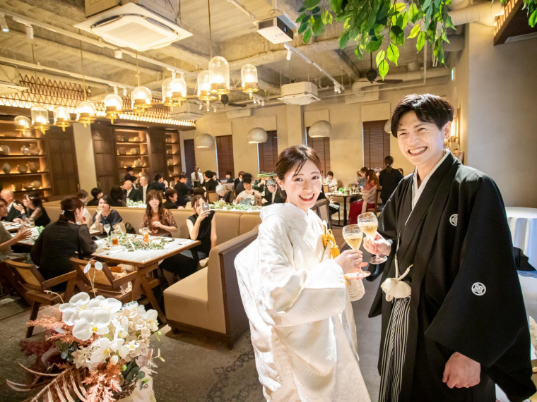 憧れの白無垢に身を包んだおふたり