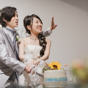 ウェディングケーキはパティシエとお打ち合わせしてフルオーダー！|Apartment2c weddingの写真(42859875)