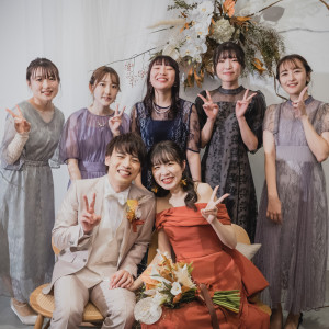 居心地ばつぐんのパーティー会場なのでお二人やゲストの笑顔も自然体♪ゲストとの距離も近い！|Apartment2c weddingの写真(50798653)