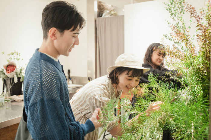 お花のアトリエも館内に。実際に会場を見ながらフローリストと相談してブーケや装花の相談できる