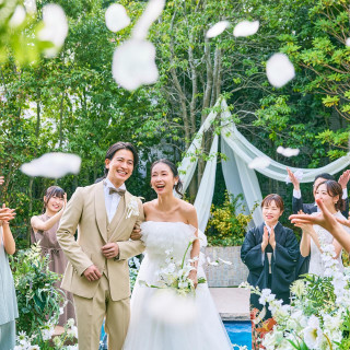 【ガーデン挙式】緑に囲まれた街中のガーデンで行う挙式・アフターセレモニーをついに実現