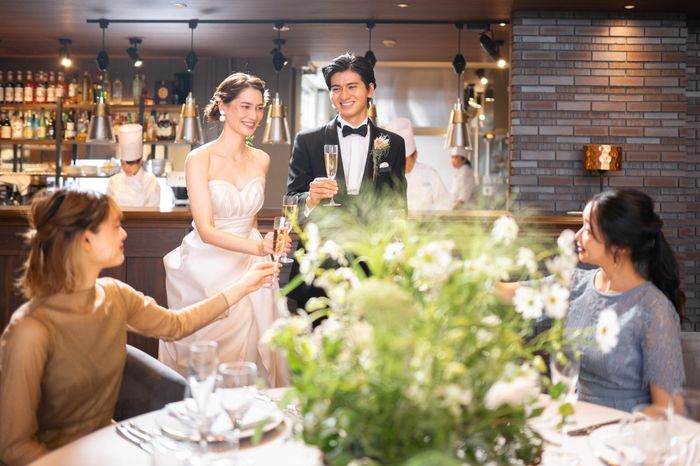 ふたりの結婚にお招きした大切なゲスト。ふたりからありがとうを伝えるスタイル。