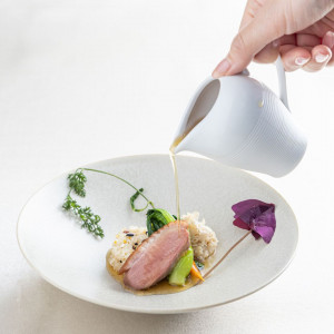 合鴨むね肉のロースト コンソメスープ仕立て|サントフェリーチェの写真(53463495)