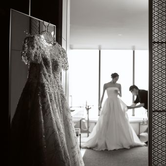 結婚式当日は客室でご準備いただき、お寛ぎいただきながら体調に合わせて一日サポートいたします