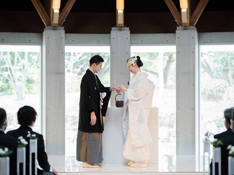 独立型チャペル内での和装人前式や館内での神前式も可能