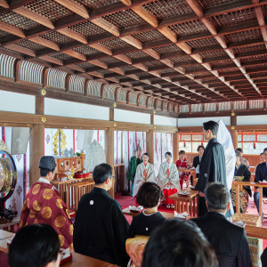 細殿【重要文化財】での結婚式|上賀茂神社の写真(33376280)