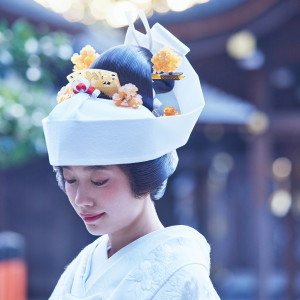 オリジナル白無垢『上賀茂神社境内図』角隠しも素敵です|上賀茂神社の写真(33376212)