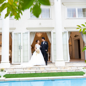 自然光が心地よいガーデンテラス|クラブ ドゥ クレール迎賓館の写真(38986306)